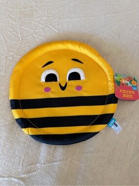 Bark Yellow and Black Bee Plush Dog Toy